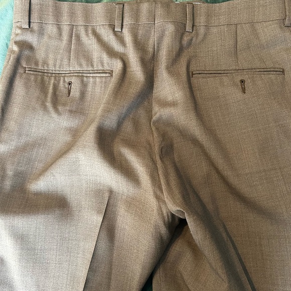 HART SCHAFFNER MARX 100% Wool Dress Pants Men’s Size approx 30/30. Slate Brown - Picture 5 of 5